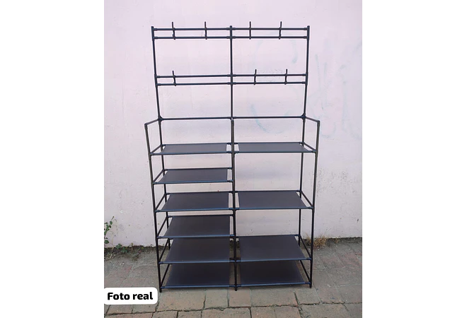 PERCHERO/ORGANIZADOR NEGRO PARA ZAPATOS MOD# YH6604-2👚🗄️