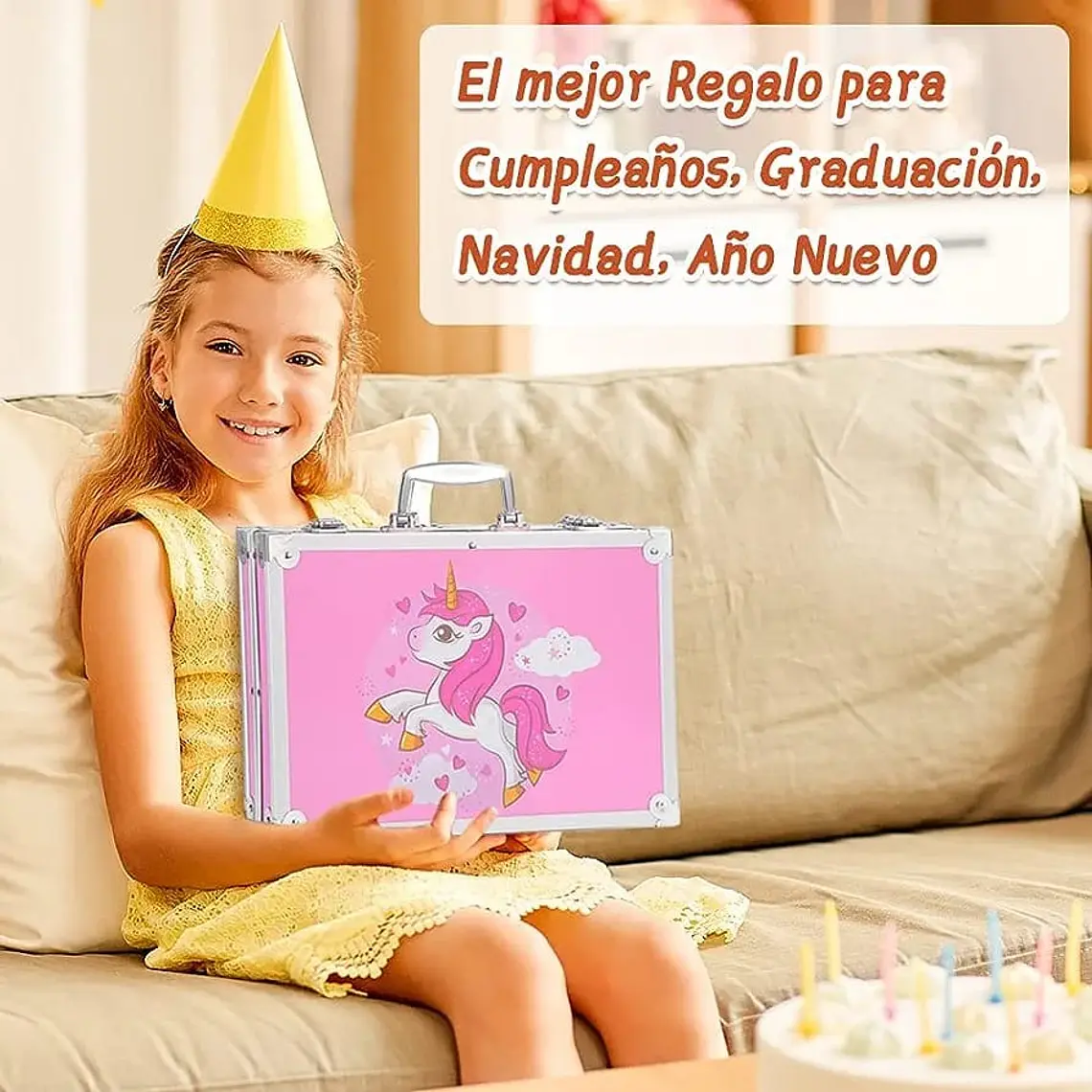  ESTUCHE CON KIT DE DIBUJO PROFESIONAL DE PINTURAS MOD# PL145  5