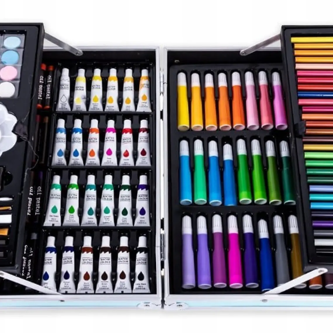  ESTUCHE CON KIT DE DIBUJO PROFESIONAL DE PINTURAS MOD# PL145  4