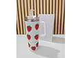 VASO ACABADO DIAMANTE FRESAS Y CEREZAS DE 1000 ML MOD# 🍒 🍓 💎