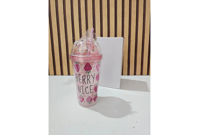 VASO DE HIDROGEL DISEÑO FRESA DE ML MOD#🍓