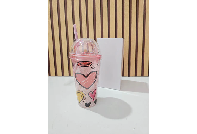 VASO DE HIDROGEL DISEÑO FRESA DE ML MOD#🍓