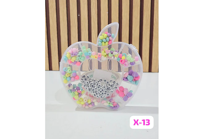 CAJITA CON ACCESORIOS CUENTITAS PARA CREAR PULSERAS MOD# X-9/ X-8/X-13