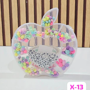 CAJITA CON ACCESORIOS CUENTITAS PARA CREAR PULSERAS MOD# X-9/ X-8/X-13