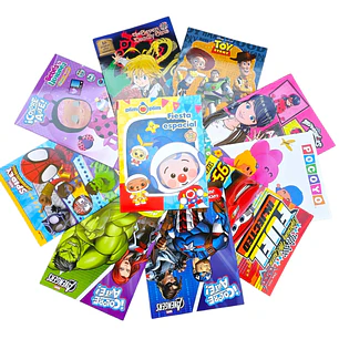 PAQ DE 3 LIBROS PARA COLOREAR VARIOS PERSONAJES DE NIÑA Y NIÑO(AL AZAR)🖍️
