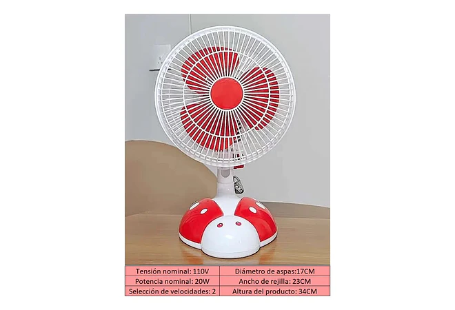 VENTILADOR DE PEDESTAL DISEÑO CATARINA MOD# 223-52🐞