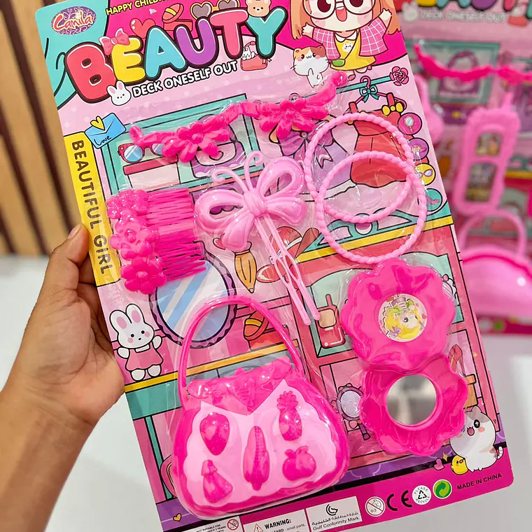 JUGUETE SET DE ACCESORIOS O BELLEZA PARA NIÑAS (BEAUTY AL AZAR) MOD# HP1203142 O 045  🥰 2
