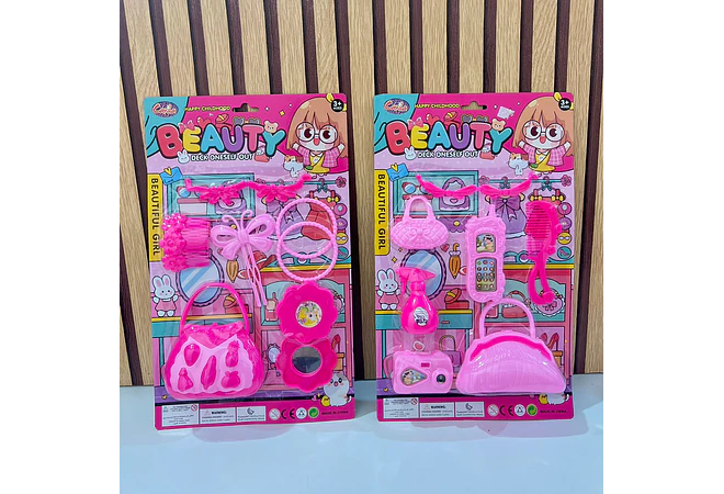 JUGUETE SET DE ACCESORIOS O BELLEZA PARA NIÑAS (BEAUTY AL AZAR) MOD# HP1203142 O 045  🥰