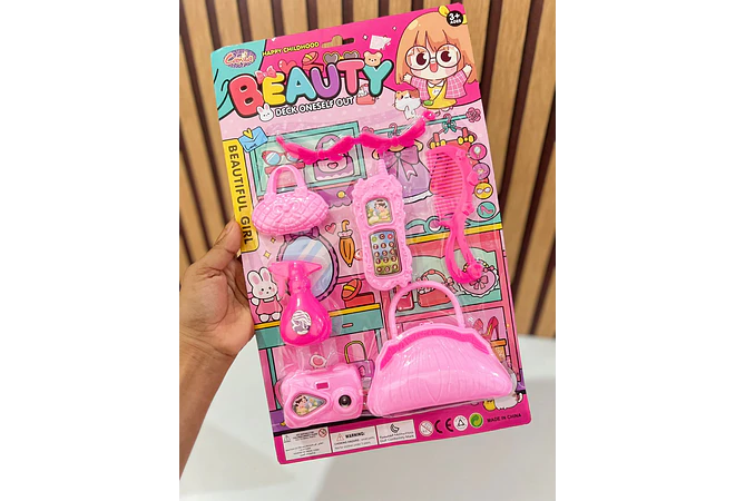 JUGUETE SET DE ACCESORIOS O BELLEZA PARA NIÑAS (BEAUTY AL AZAR) MOD# HP1203142 O 045  🥰