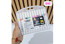 ESTUCHE CON PLUMONES ACRÍLICOS VARIOS MODELOS Y PIEZAS #MKB-07, 09, 08, 10 🍄