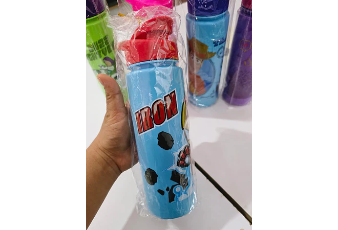 BOTE PARA AGUA 500ML ECONÓMICO PERSONAJES MOD# ARB-8/I