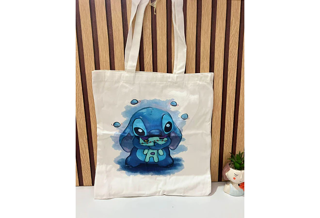 BOLSA DE MANTA GRANDE STITCH