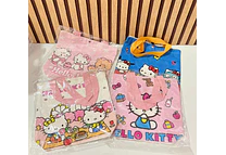 BOLSITA DE MANTA CON BROCHE HELLO KITTY