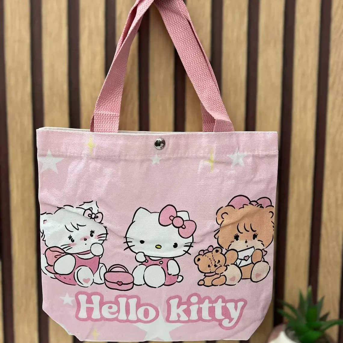 BOLSITA DE MANTA CON BROCHE HELLO KITTY 5