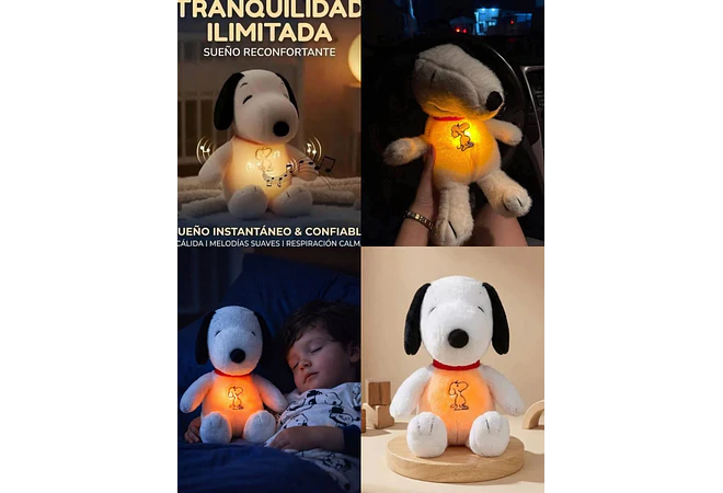 SNOPPY QUE RESPIRA CON LUZ Y SONIDO