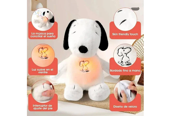 SNOPPY QUE RESPIRA CON LUZ Y SONIDO