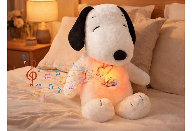 SNOPPY QUE RESPIRA CON LUZ Y SONIDO