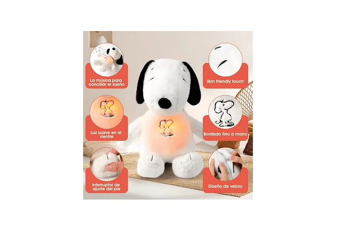 SNOPPY QUE RESPIRA CON LUZ Y SONIDO