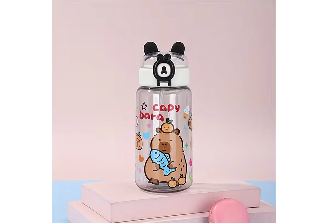 🥤BOTECITO CON OREJITAS  DISEÑO CAPIBARA DE 500ML🐻