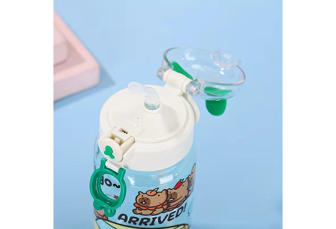 🥤BOTECITO CON OREJITAS  DISEÑO CAPIBARA DE 500ML🐻