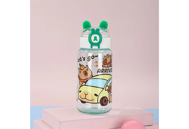 🥤BOTECITO CON OREJITAS  DISEÑO CAPIBARA DE 500ML🐻
