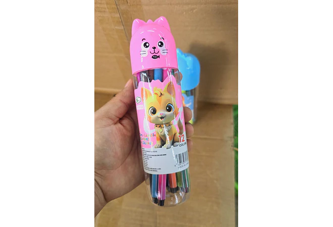 BOTECITO CON 12 PLUMONES MOD#S12-7013 o 7014