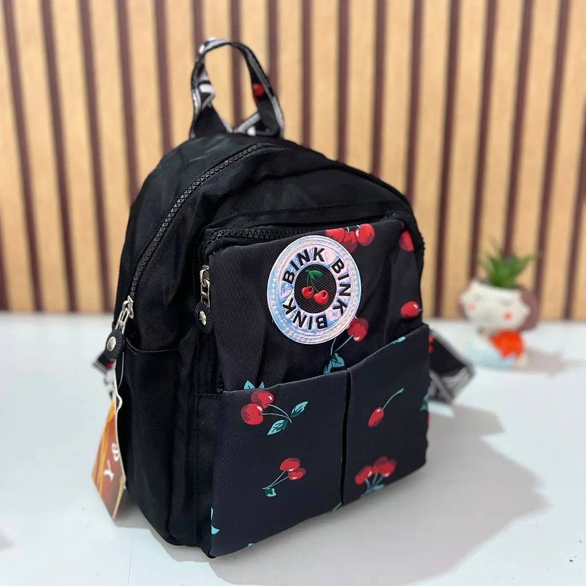 MOCHILITA ESTAMPADO CEREZAS MOD# V-1978 🎒🍒 2