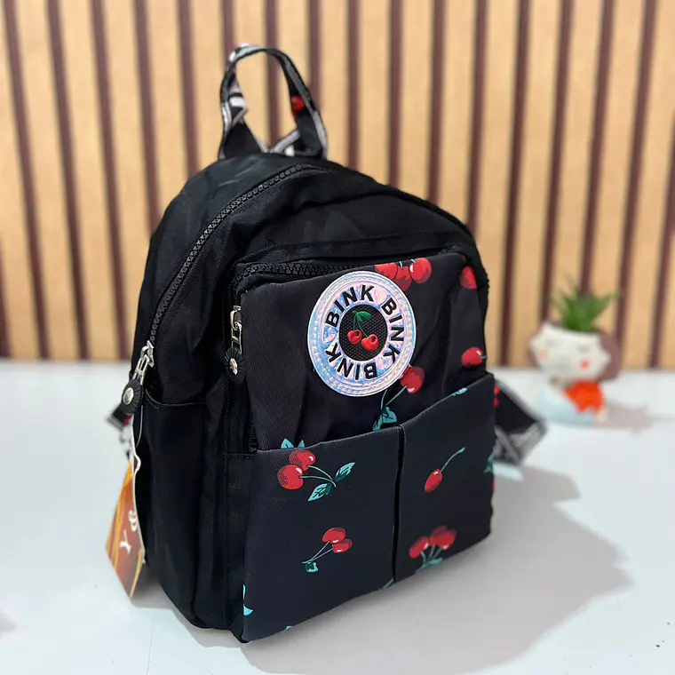 MOCHILITA ESTAMPADO CEREZAS MOD# V-1978 🎒🍒 2