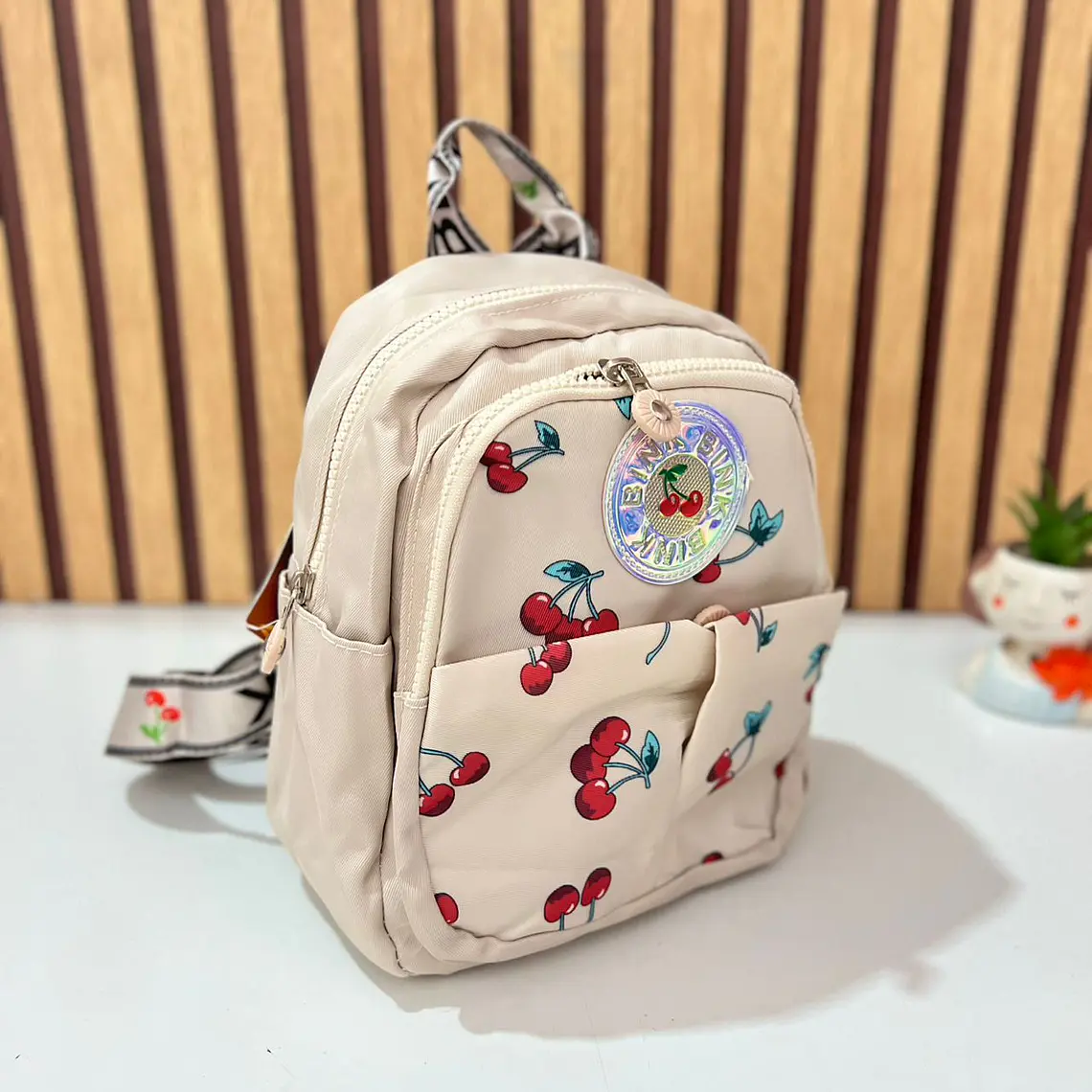 MOCHILITA ESTAMPADO CEREZAS MOD# V-1978 🎒🍒 3