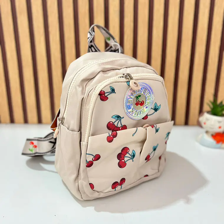 MOCHILITA ESTAMPADO CEREZAS MOD# V-1978 🎒🍒 3