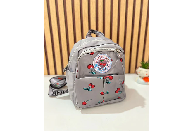 MOCHILITA ESTAMPADO CEREZAS MOD# V-1978 🎒🍒