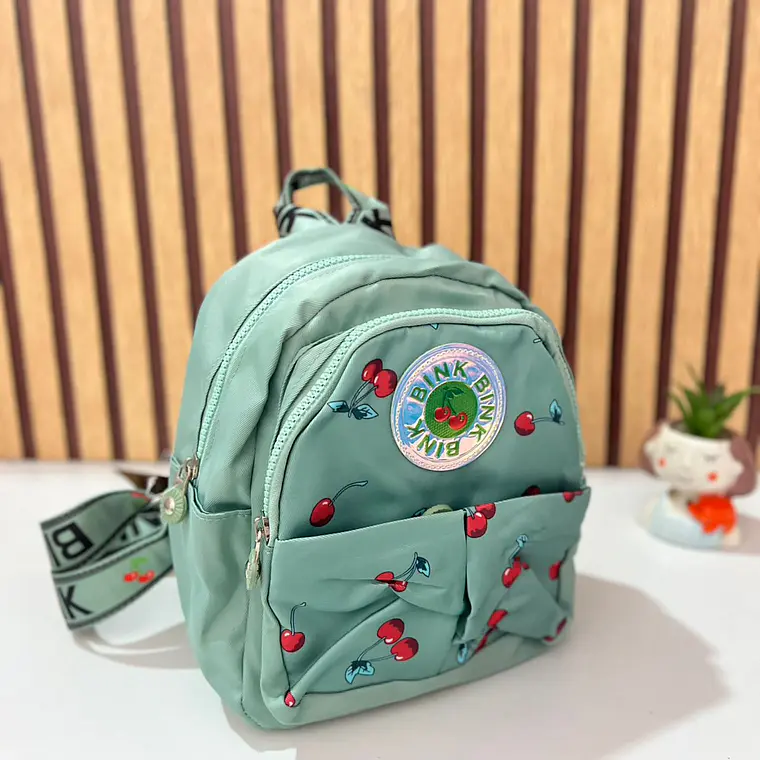 MOCHILITA ESTAMPADO CEREZAS MOD# V-1978 🎒🍒 5