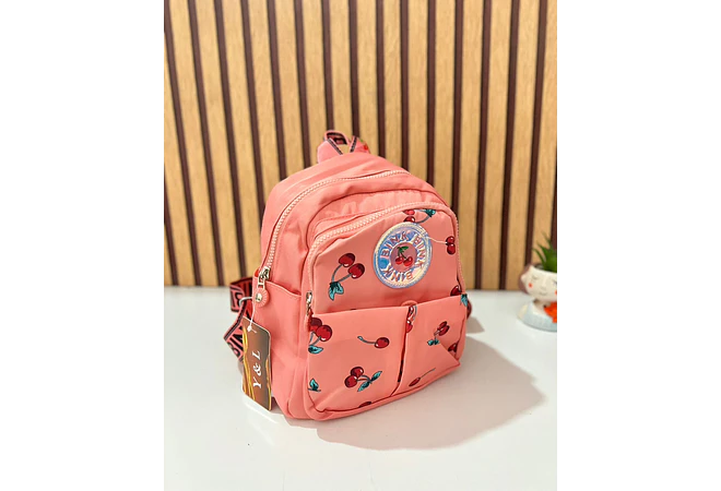 MOCHILITA ESTAMPADO CEREZAS MOD# V-1978 🎒🍒
