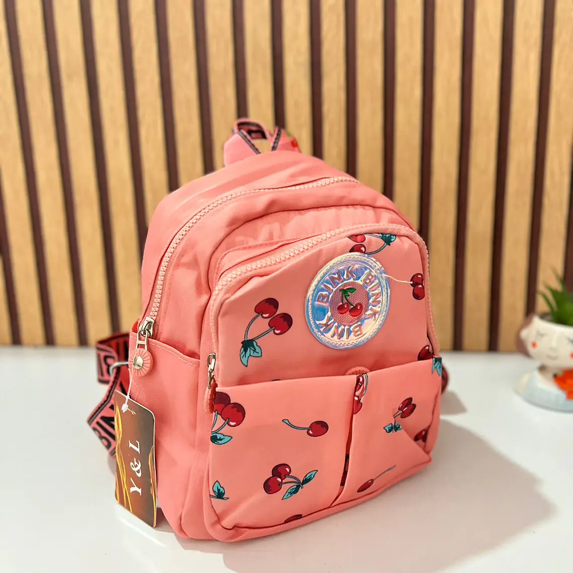 MOCHILITA ESTAMPADO CEREZAS MOD# V-1978 🎒🍒 6