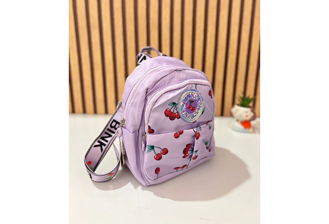 MOCHILITA ESTAMPADO CEREZAS MOD# V-1978 🎒🍒