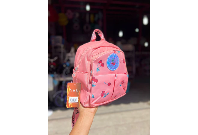 MOCHILITA ESTAMPADO CEREZAS MOD# V-1978 🎒🍒