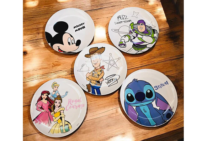PLATO INFANTIL DE MELAMINA DISEÑO PERSONAJES MOD# ADA079-13/I 🍮🍝