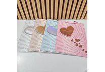 BOLSA MEDIANA PARA REGALO CORAZÓN JUST FOR YOU MOD# lSlD-0015B  🎁