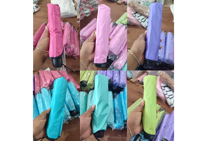 SOMBRILLA MÁGICA DE BOLSILLO COLORES LISOS