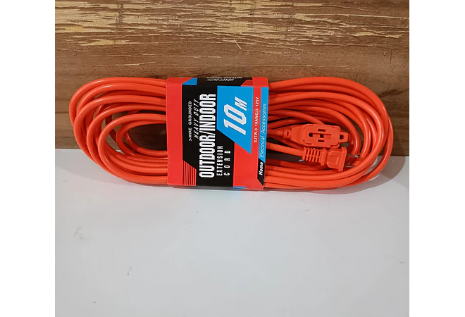 EXTENSIÓN USO RUDO COLOR NARANJA DE 10MTS MOD# YCY-10M
