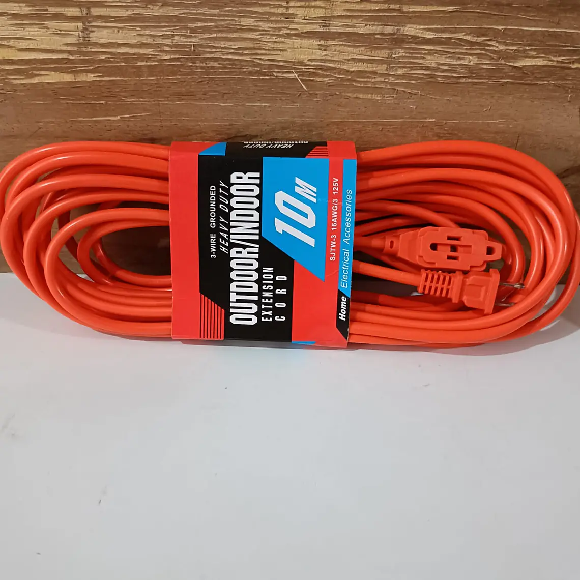 EXTENSIÓN USO RUDO COLOR NARANJA DE 10MTS MOD# YCY-10M 1