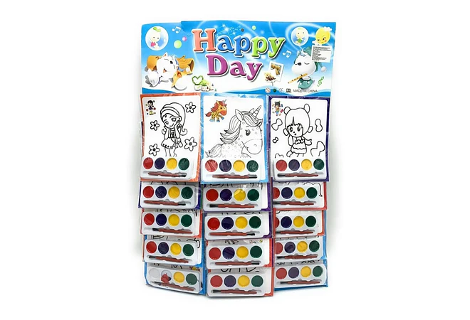 PAQ CON 15 LIBRITOS CON ACUARELAS (AL AZAR) MOD# HX017🖍️