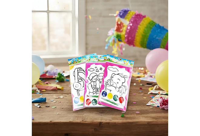 PAQ CON 15 LIBRITOS CON ACUARELAS (AL AZAR) MOD# HX017🖍️