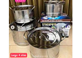 JUEGO DE 4 OLLAS DE VAPOR PARA COCINA MOD#OA8