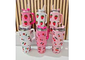 VASO ACABADO DIAMANTE FRESAS Y CEREZAS DE 1000 ML MOD# 🍒 🍓 💎