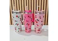 VASO ACABADO DIAMANTE FRESAS Y CEREZAS DE 1000 ML MOD# 🍒 🍓 💎