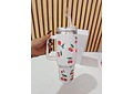 VASO ACABADO DIAMANTE FRESAS Y CEREZAS DE 1000 ML MOD# 🍒 🍓 💎