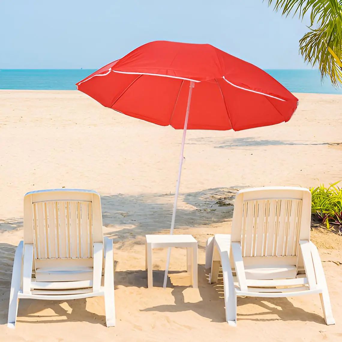  SOMBRILLA PARA PLAYA 2.1M MOD# 2128🏖️☀️ NO DISPONIBLE PARA ENVÍOS 1