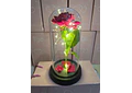 CUPULA DE PLÁSTICO/ROSA ETERNA CON LUZ LED MOD# 7001 🌹