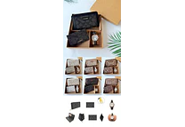 SET DE CARTERA + TARJETERO + RELOJ PARA DAMA IMITACIÓN COACH MOD# COS-1513  🌻🌷